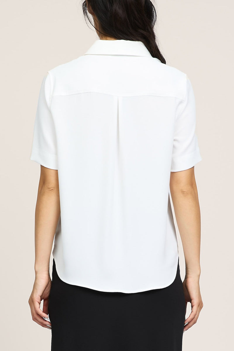 Current Air Square Neck Button Up Vest Top