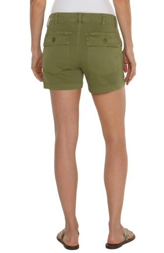 utility short w flap pkts 4.5in ins