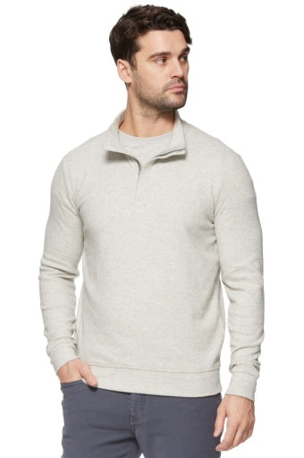 HERO SOLID 1/4 ZIP MOCK NECK