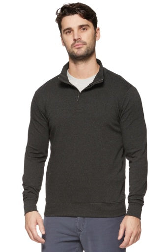 HERO SOLID 1/4 ZIP MOCK NECK