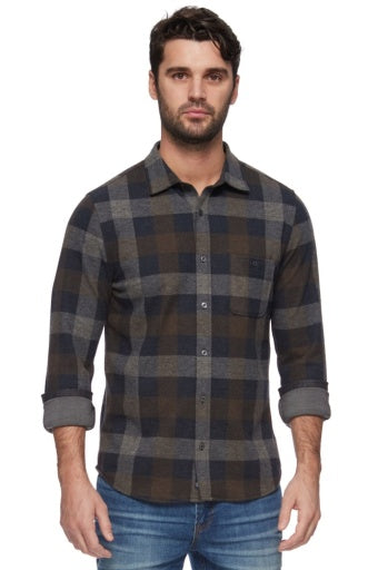 GILMER LS HERO KNIT FLANNEL SHIRT