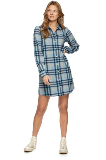 LYNDEN KNIT FLANNEL DRESS