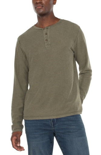 Men's Long Sleeve Henley