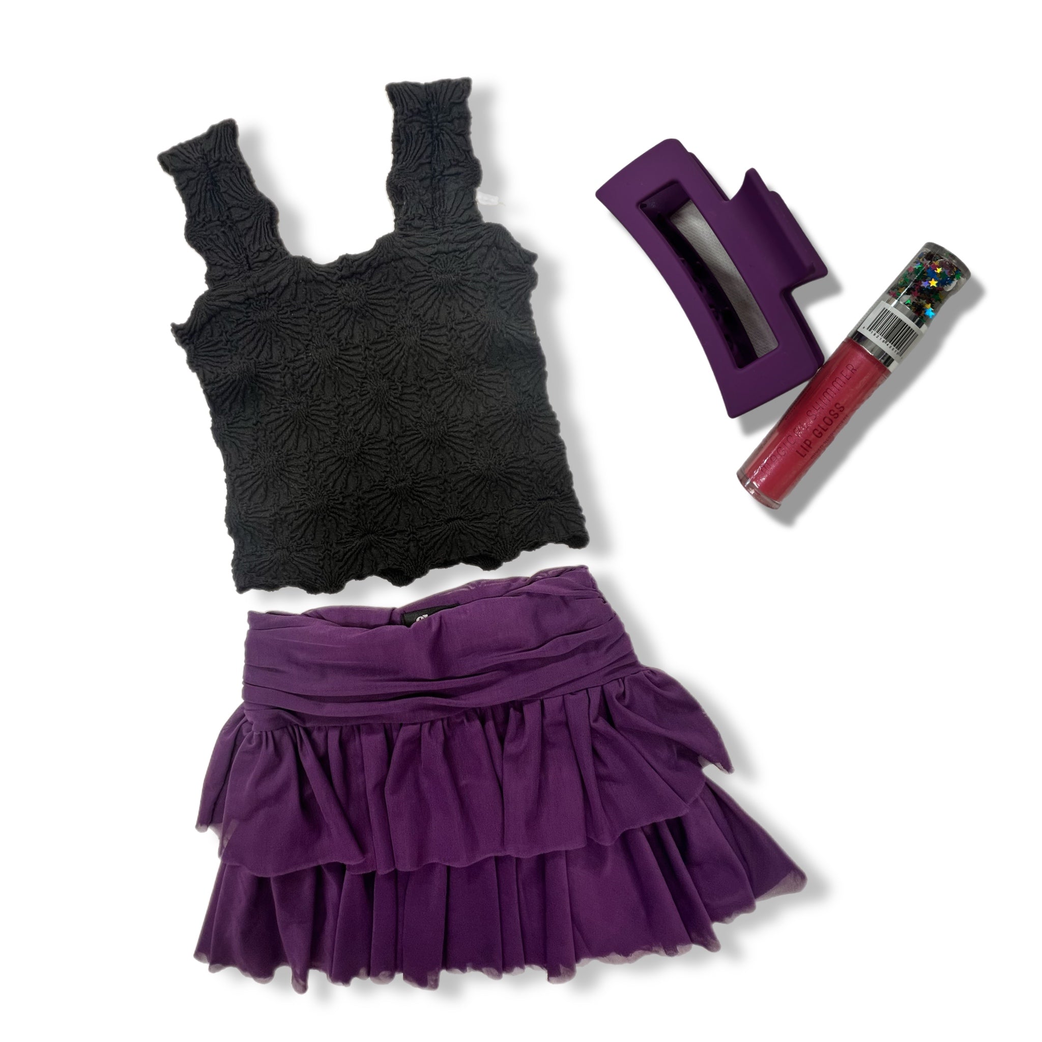 FBZ Girls Mesh/Net Skirt Purple