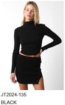 Olivaceous Mock Neck Sweater (JT2024-135)