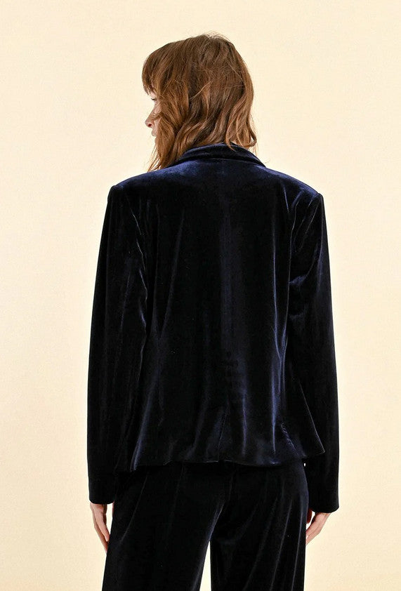 Molly Bracken Velvet Jacket NAVY