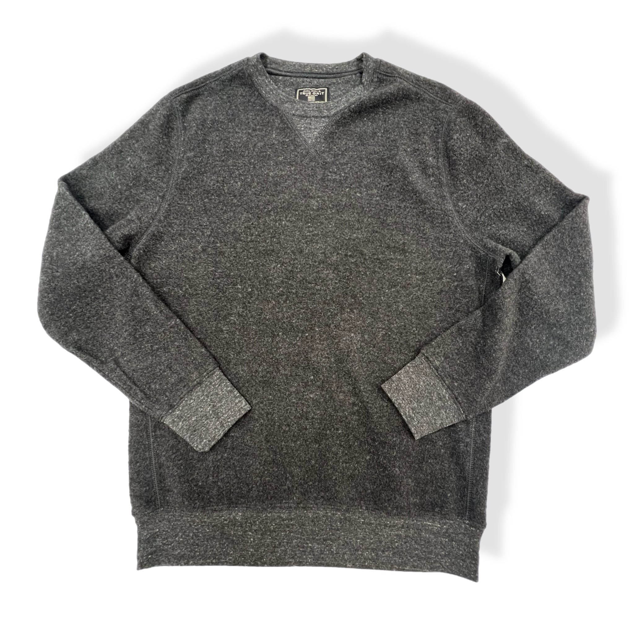 TRUE GRIT Apres Fleece Crewneck CHARCOAL