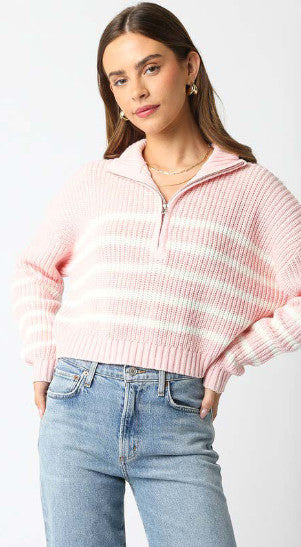 Olivaceous Stripe Sweater  JT2024-211