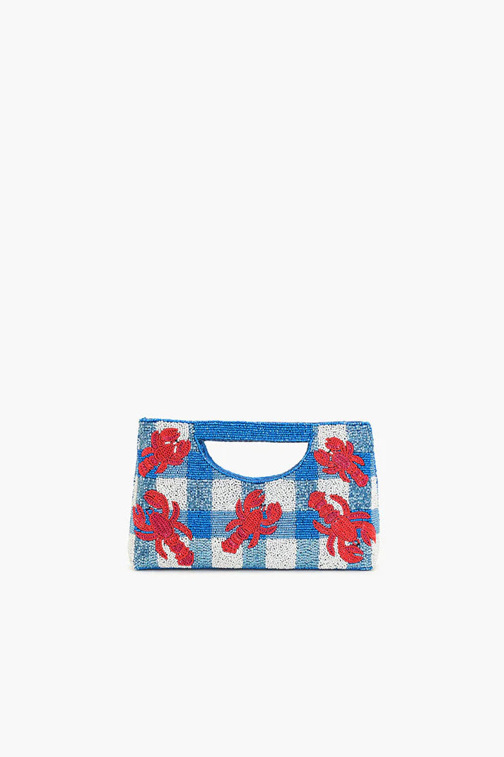 A&B Coastal Claw Beaded Clutch