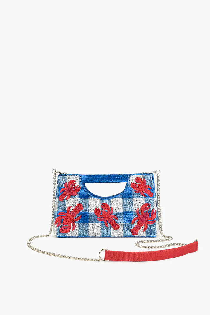 A&B Coastal Claw Beaded Clutch