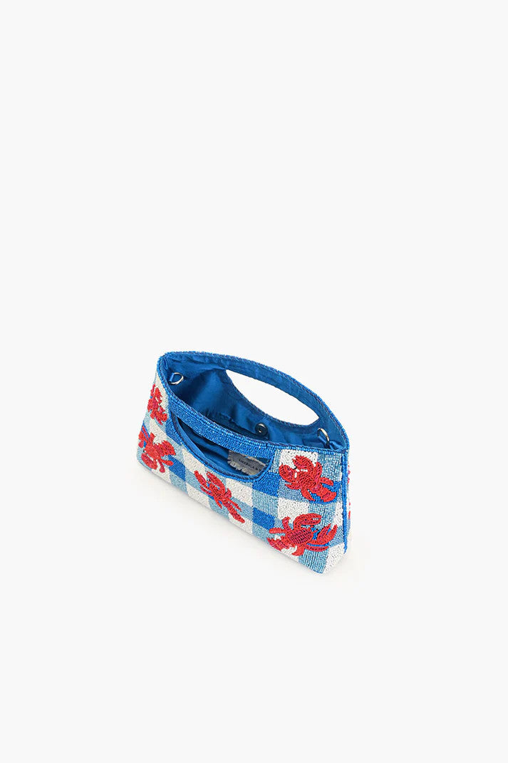 A&B Coastal Claw Beaded Clutch