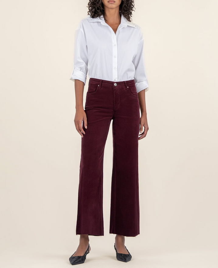 MEG FAB AB WIDE LEG RAW HEM Corduroy