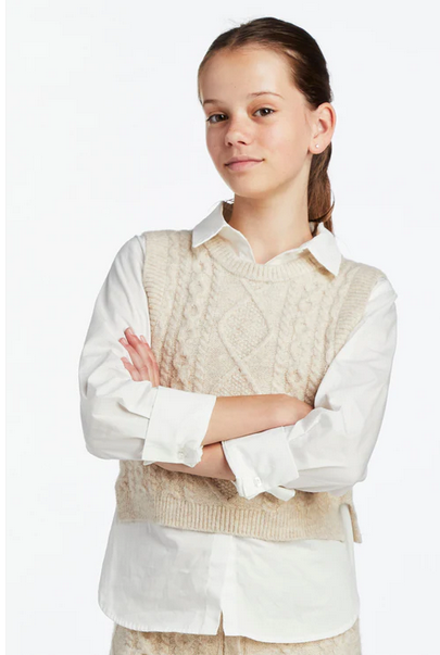 Tractr Girls Sweater Set Top