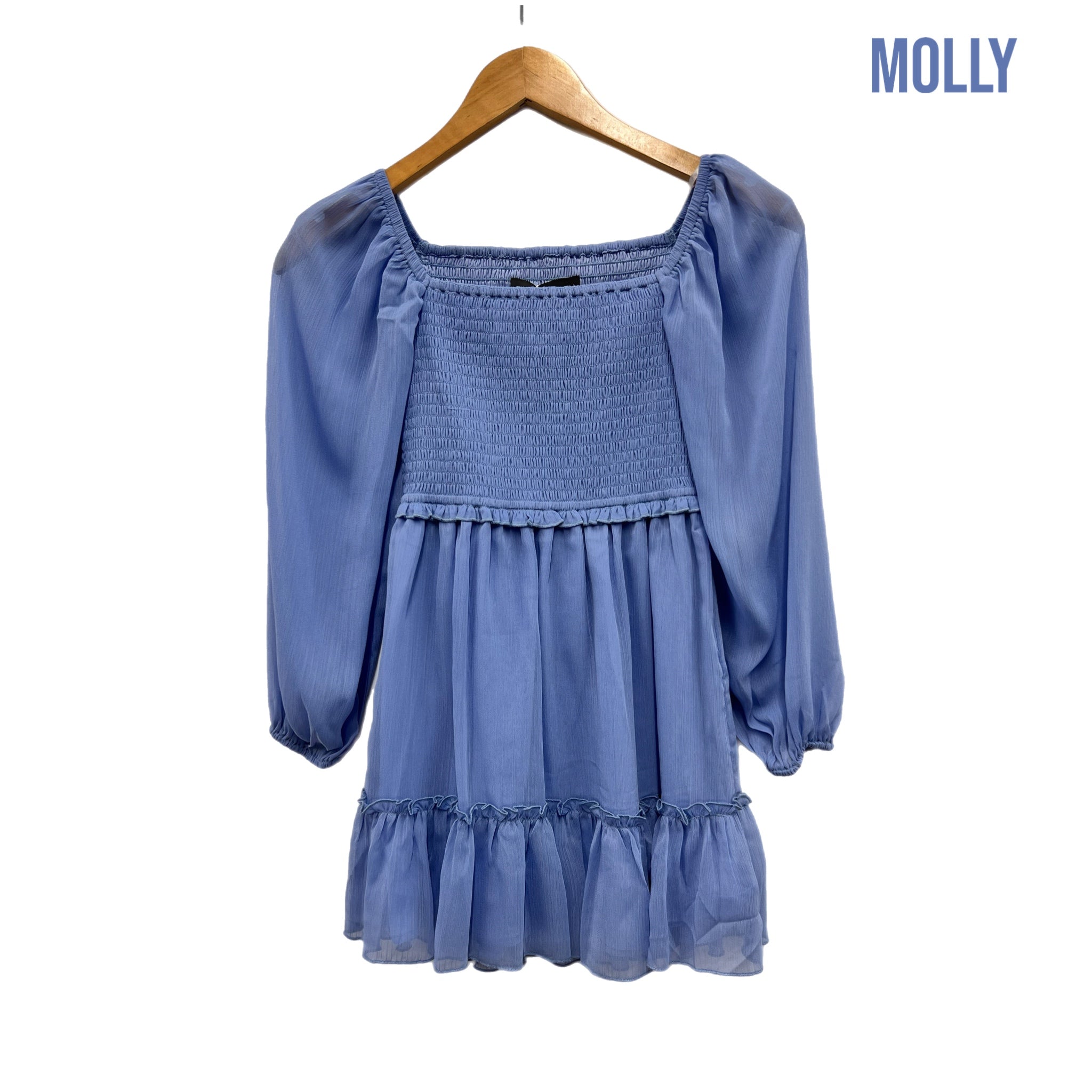 Katie J *GIRLS* Molly Dress VINTAGE BLUE