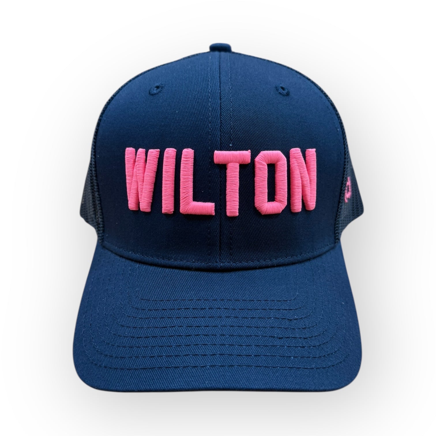 Wilton Hat - Trucker - NAVY (HOT PINK)