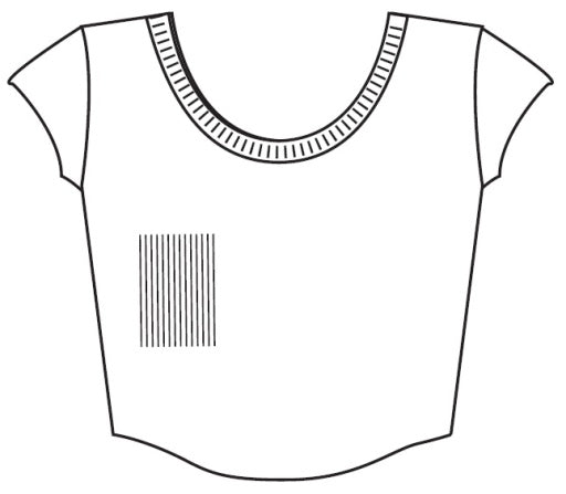 SHORT SLEEVE SCOOP NECK CROP