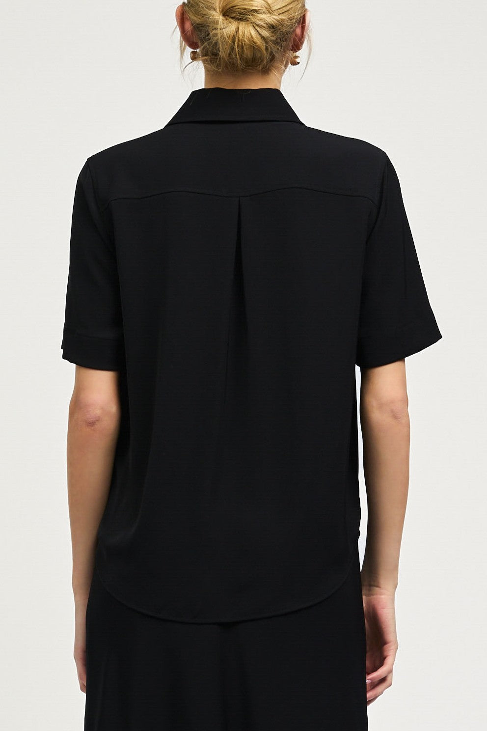 Current Air Half Sleeve Button Down Shirt BLACK