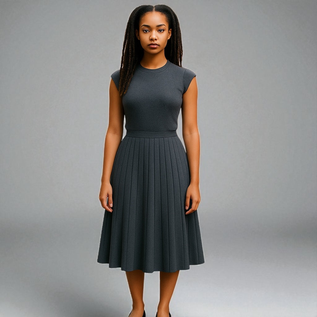 THML Sleeveless Knit Maxi Dress (WK0562) HTR GRAY