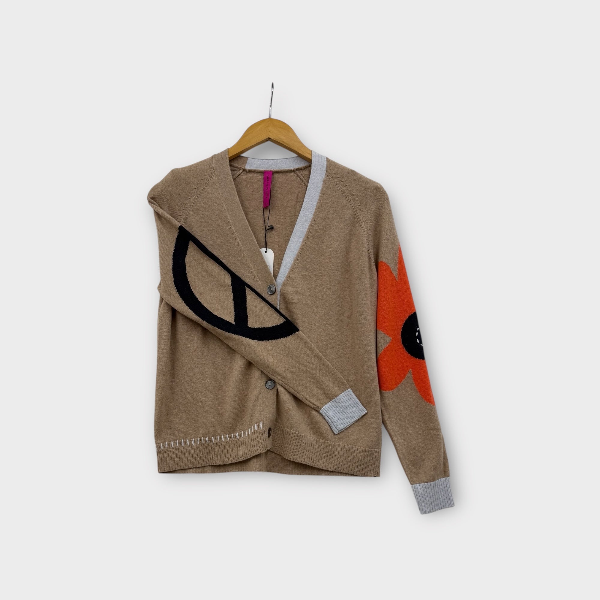 Z&P Peace Please Cardi (ZP7538U) CAMEL