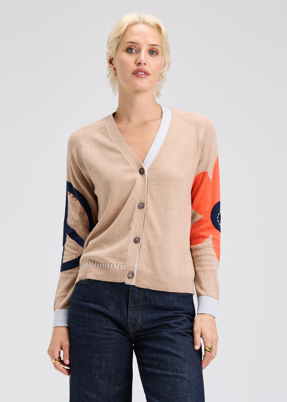 Z&P Peace Please Cardi (ZP7538U) CAMEL