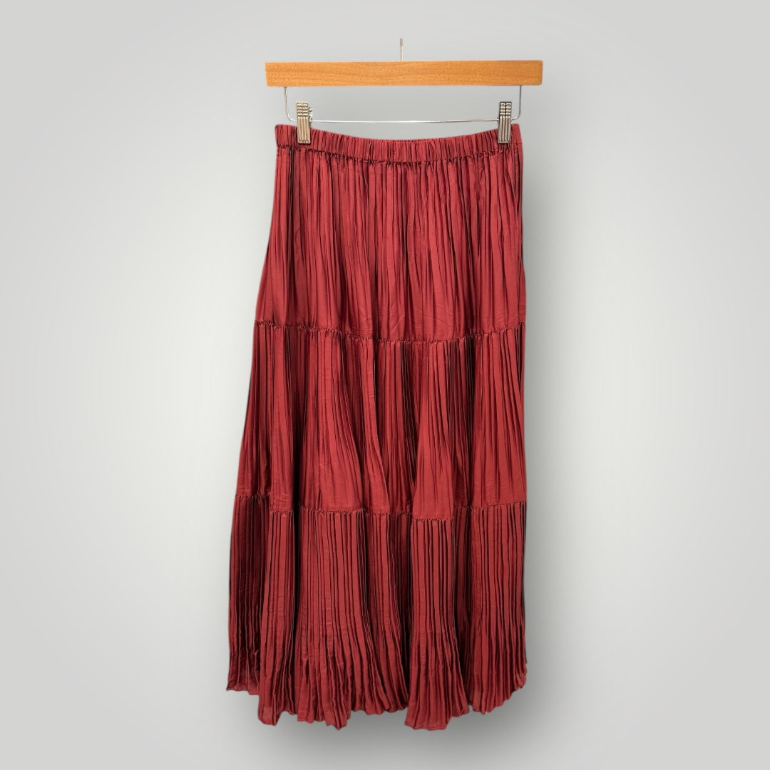 Current Air 3 Tier Skirt - BURGUNDY