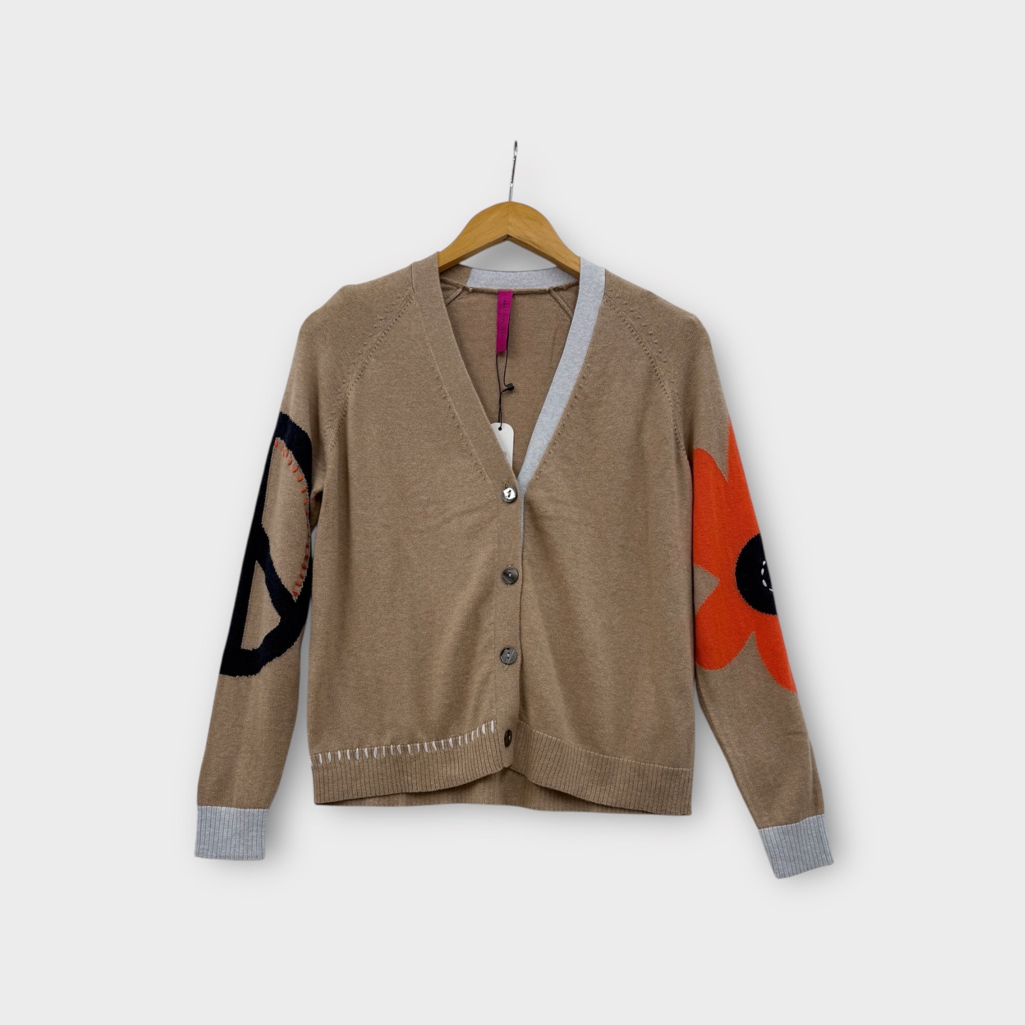 Z&P Peace Please Cardi (ZP7538U) CAMEL