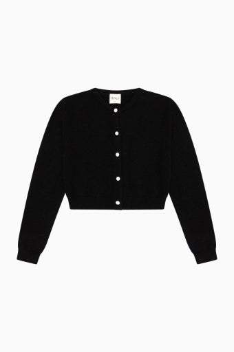 CREW NECK BUTTON DOWN CARDIGAN