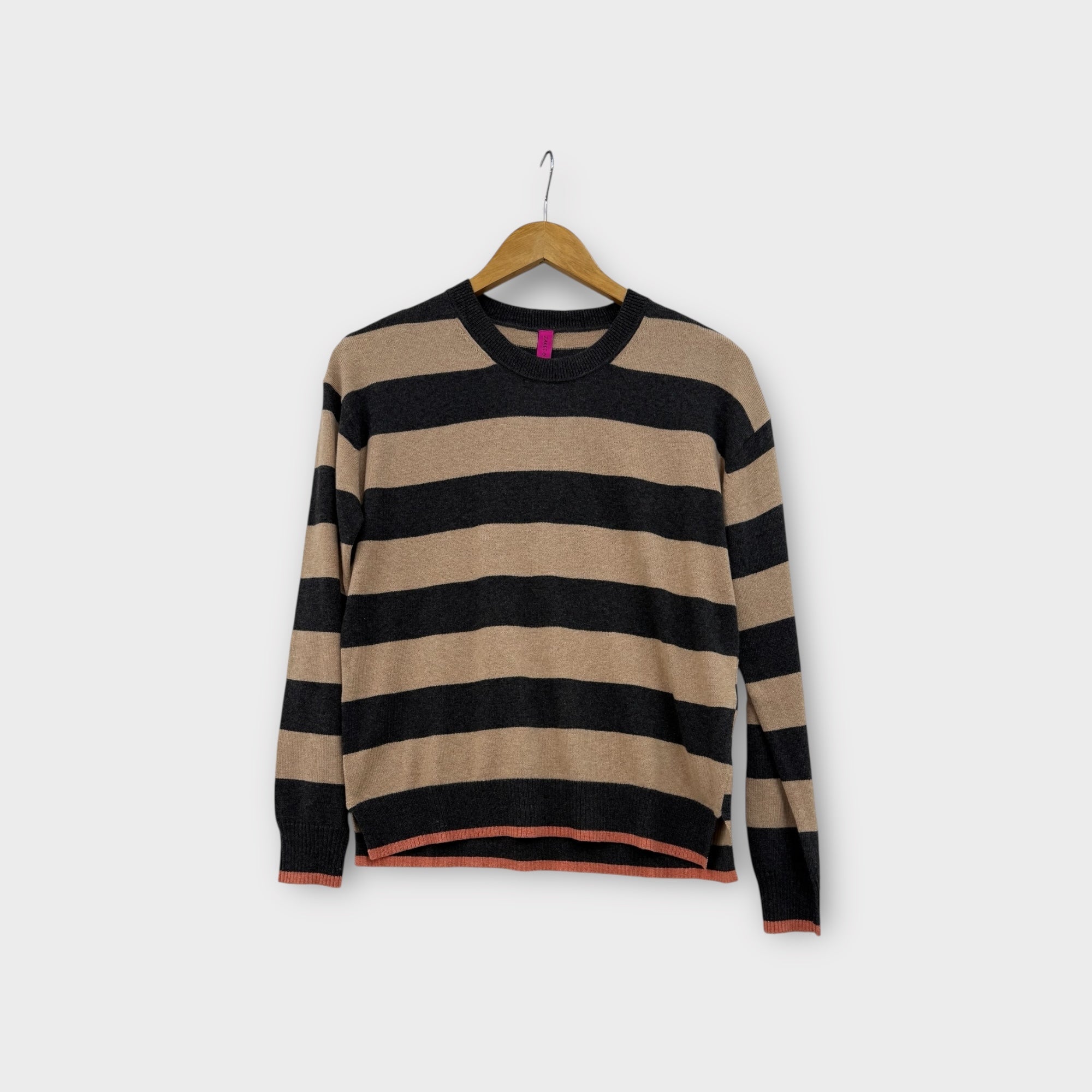 Z&P Multi Stripe Crew (ZP7523U) - CHARCOAL