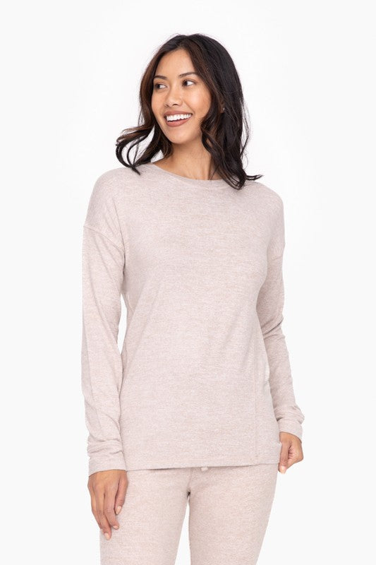 Mono B Brushed Crewneck Pullover (KT-A0645)