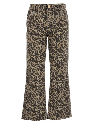 KELSEY HIGH RISE ANKLE FLARE WITH RAW HEM