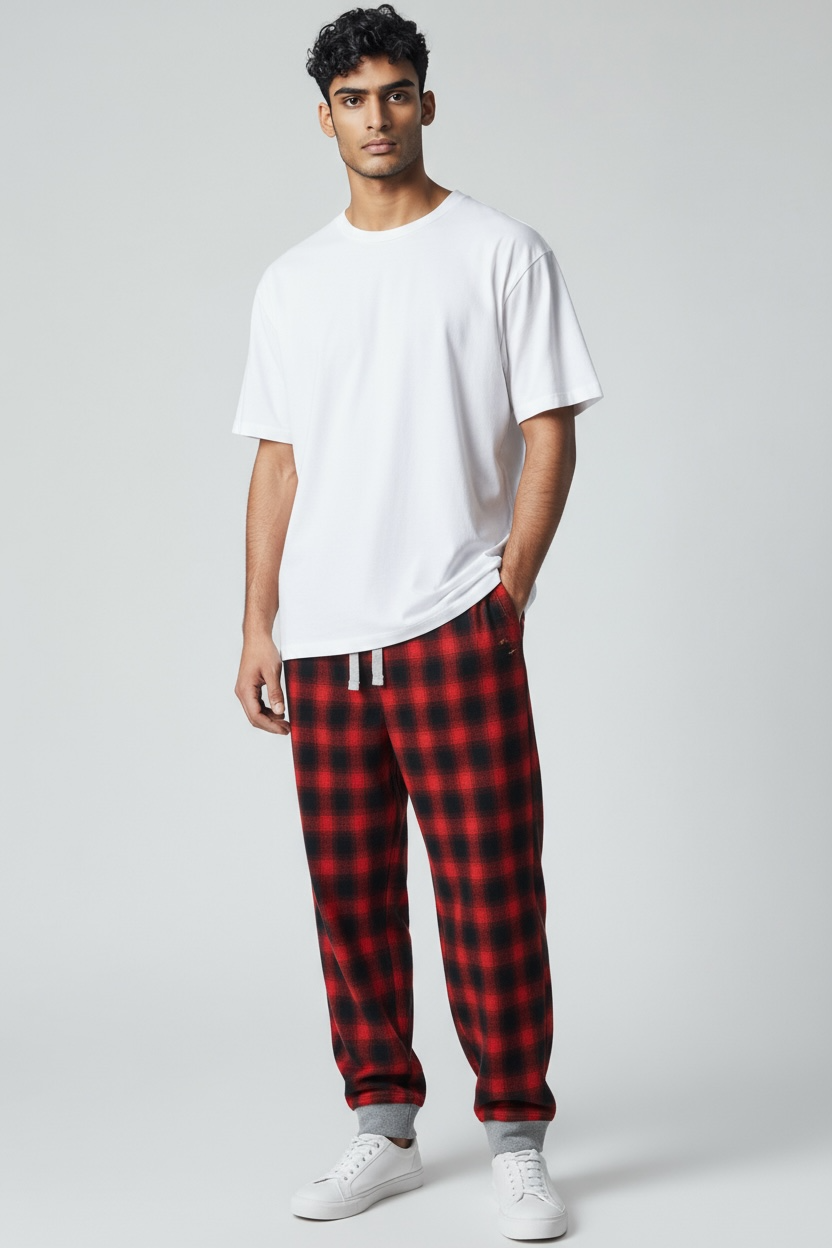 Men's True Grit Alpine Jogger - RED/BLACK