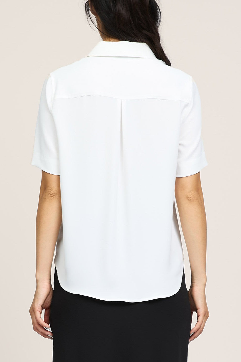 Current Air Half Sleeve Button Down Shirt WHITE