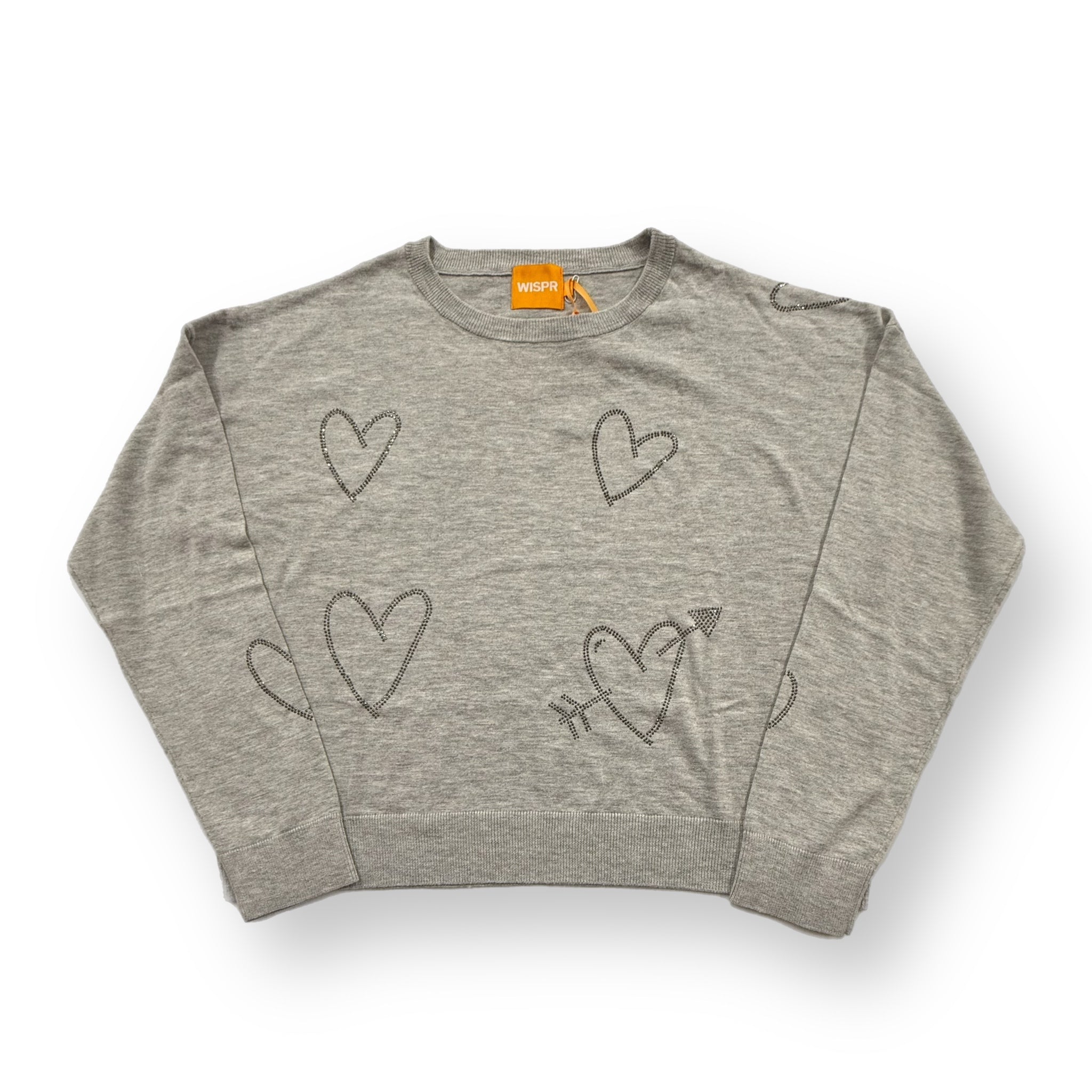 WISPR - Heart Hot Fix Sweater (051) - Chromium