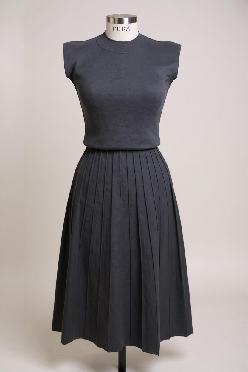 THML Sleeveless Knit Maxi Dress (WK0562) HTR GRAY