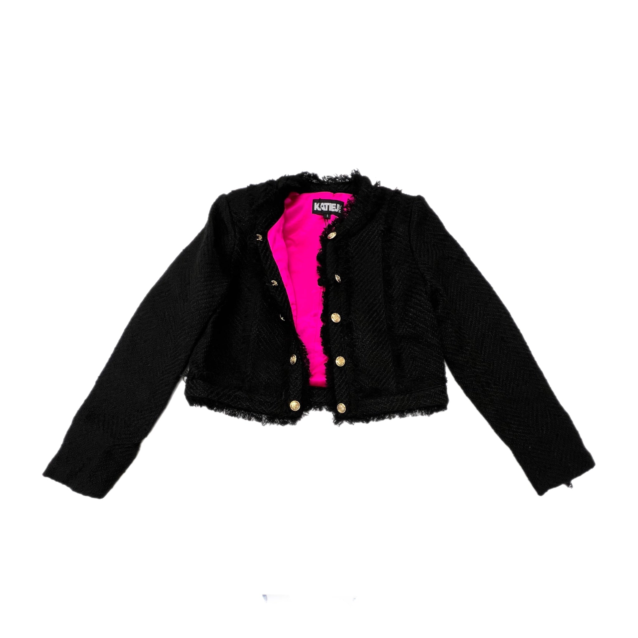 Katie J - Junior - Samantha Boucle Jacket - BLACK