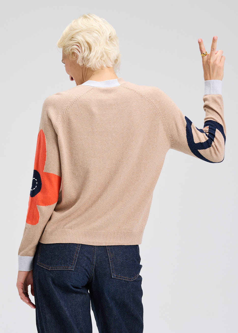 Z&P Peace Please Cardi (ZP7538U) CAMEL