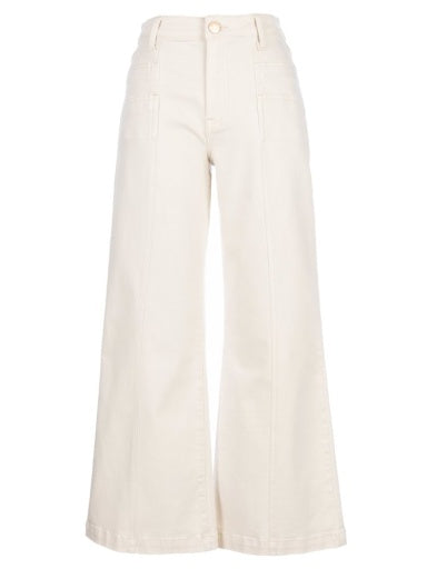 MEG HIGH RISE WIDE LEG DOUBLE FRT PKTS WIDE HEM