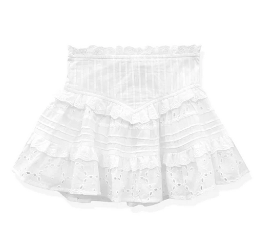 Katie J JUNIOR Willow Skirt WHITE