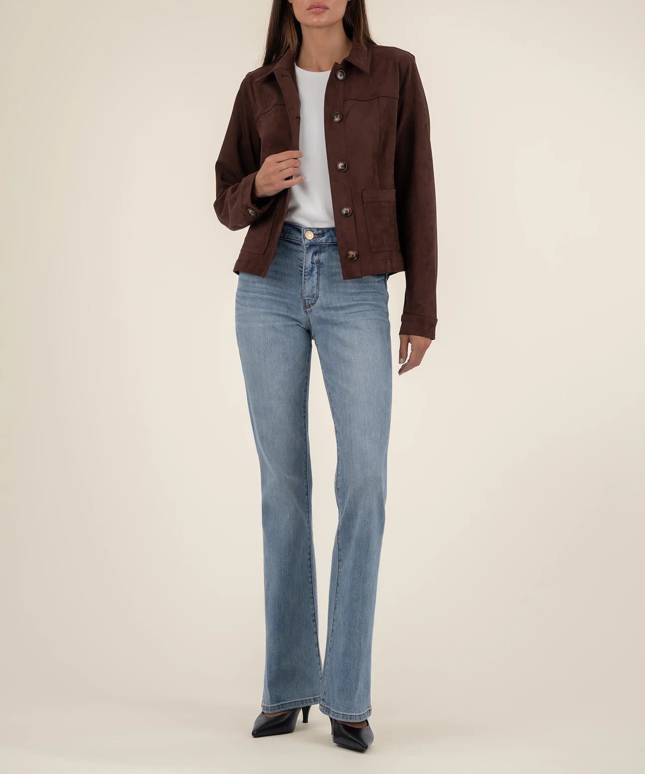 MATILDA - CROP TRUCKER JACKET W/ PATCH POCKETS