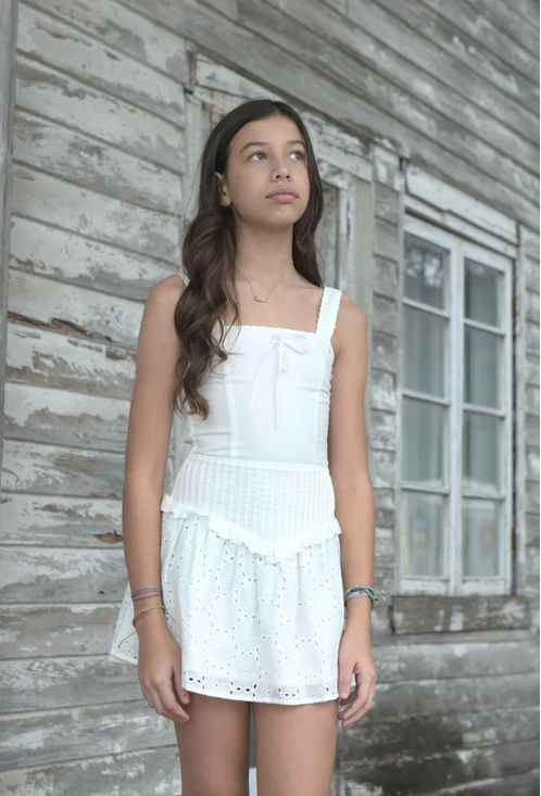 Katie J *GIRLS* Willow Dress WHITE