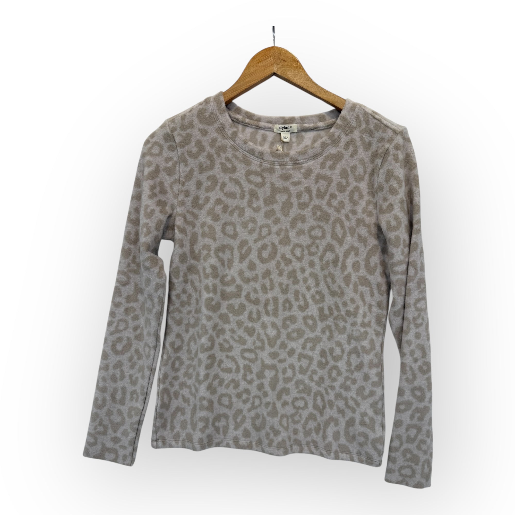 Dylan Cloud Fleece Pullover - NATURAL/ANIMAL PRINT