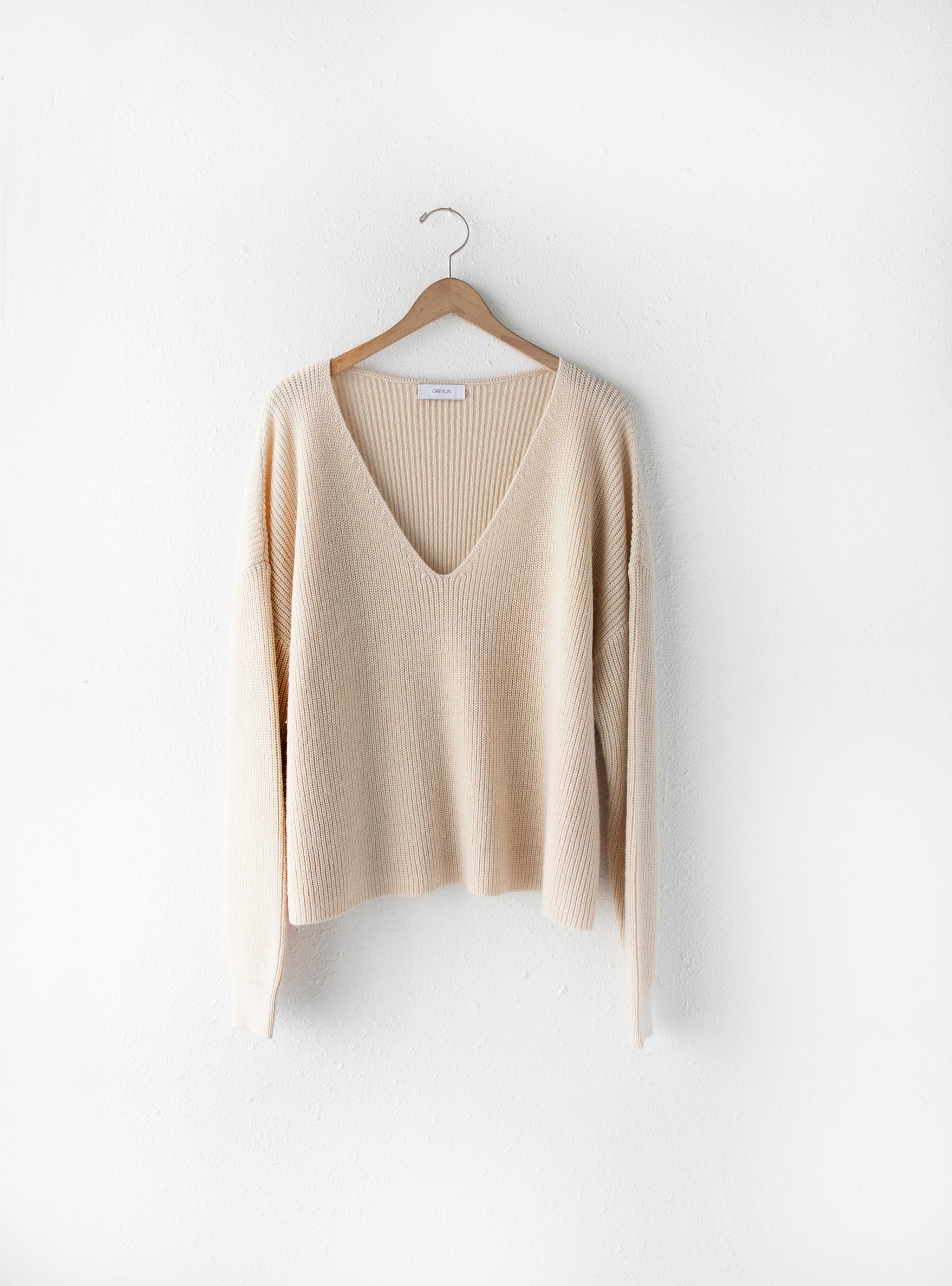 Greylin Vneck Sweater CREAM