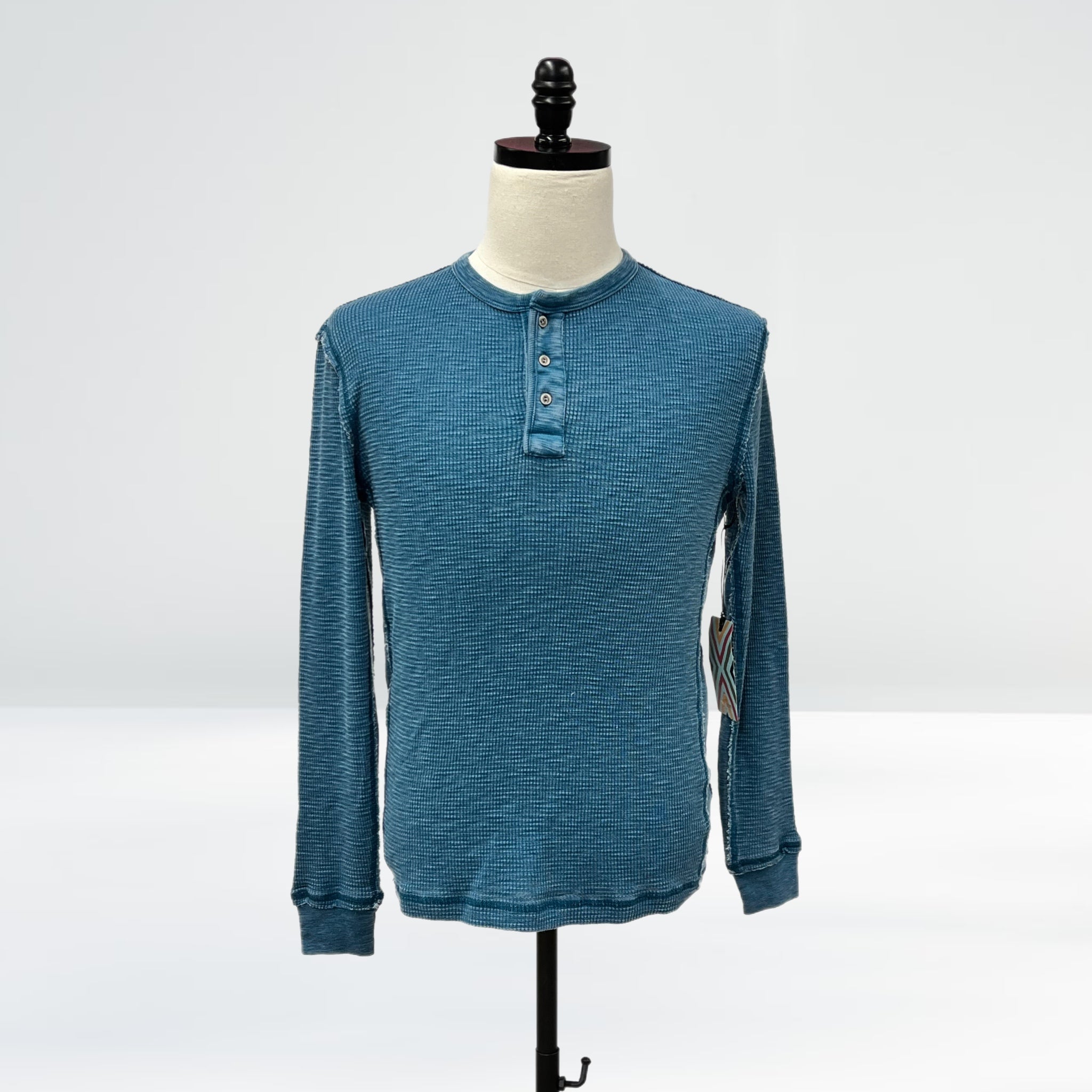 True Grit Waffle Henley