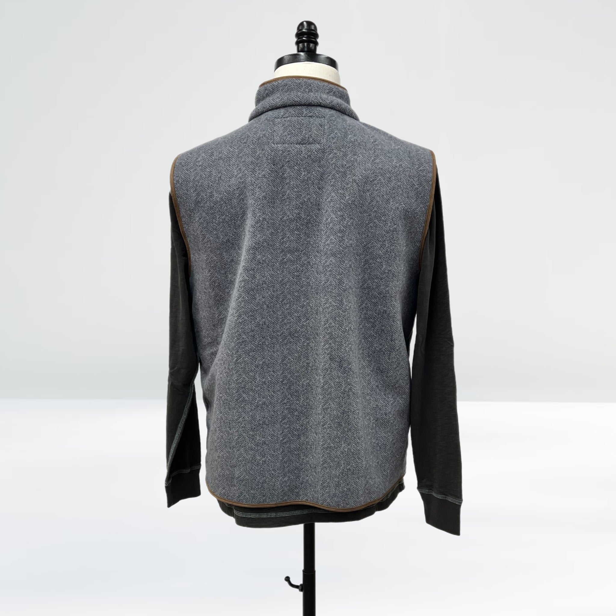 Men'sTRUE GRIT Zip Vest - HARLEY BLACK