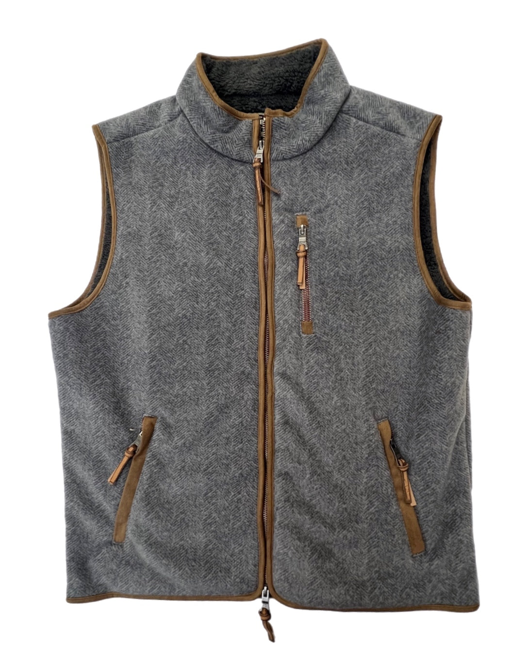 Men'sTRUE GRIT Zip Vest - HARLEY BLACK