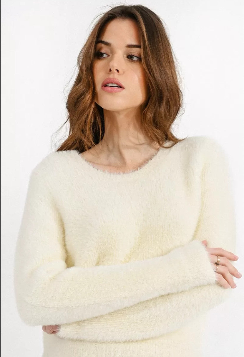 Molly Bracken Fuzzy Soft Knit Sweater