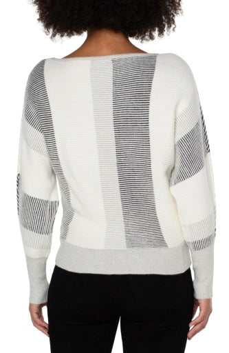 dolman colorblock sweater