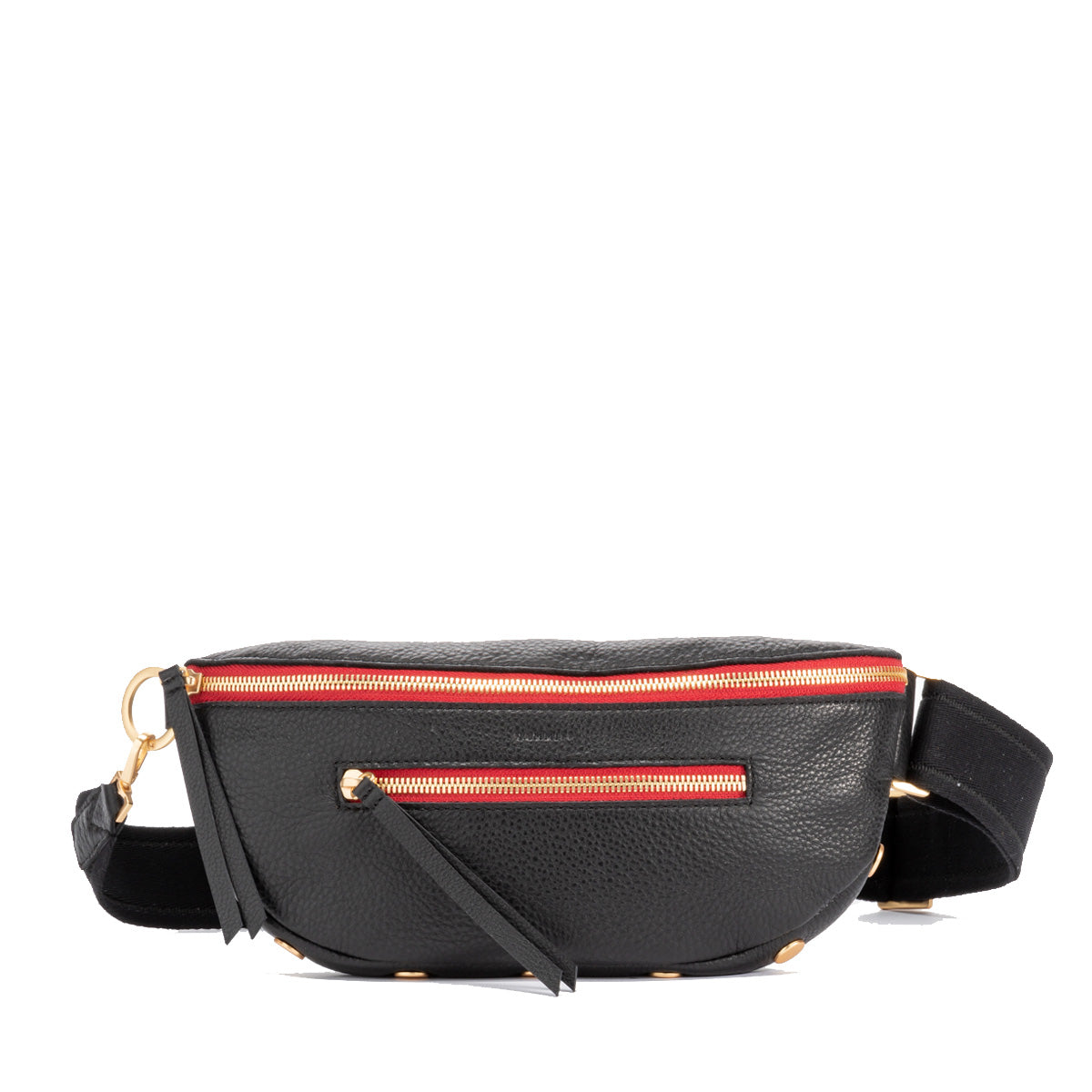 Hammitt Charles Belt Bag - Black/Red Zip/Gold HW