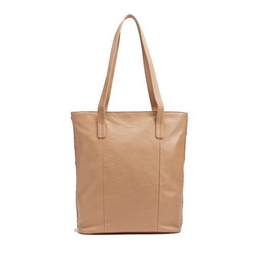 Addie Tote in Biscotti/Gunmetal