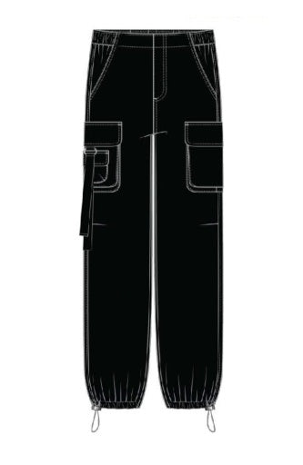 Liverpool Cargo Pants - Black